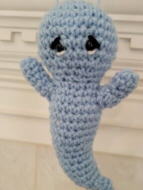 Halloween Ghost Dangler Blue Spooky Sweet Ghoul Decoration Ornament Car House